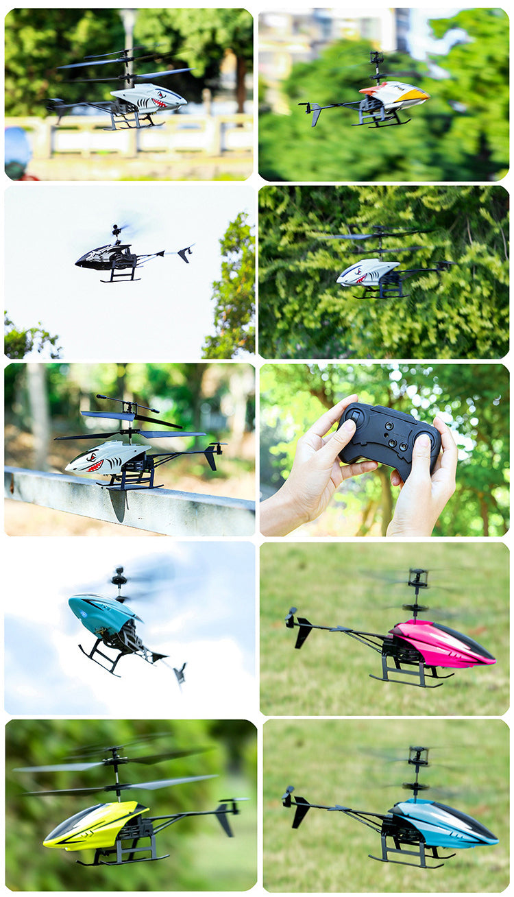 2CH Mini RC Helicopter (USB Rechargeable, LED Light) - Model Aircraft