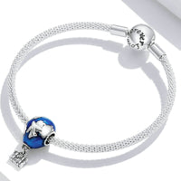 Thumbnail for 925 Silver Around the World Travel Airplane Hot Air Balloon Bracelet