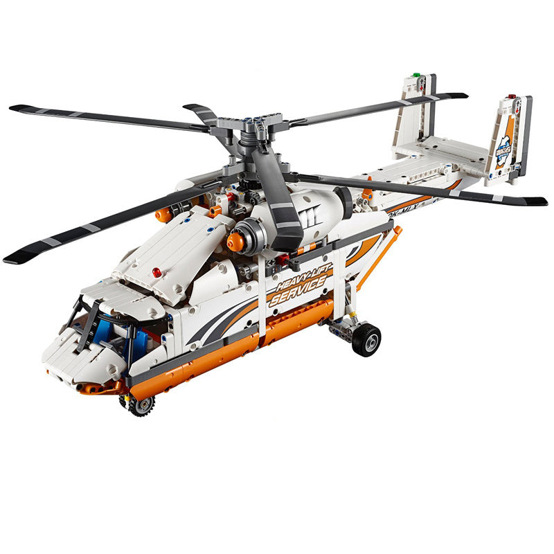 Twin-rotor Transport Helicopter Building Set (Motorised Spinning Rotors)