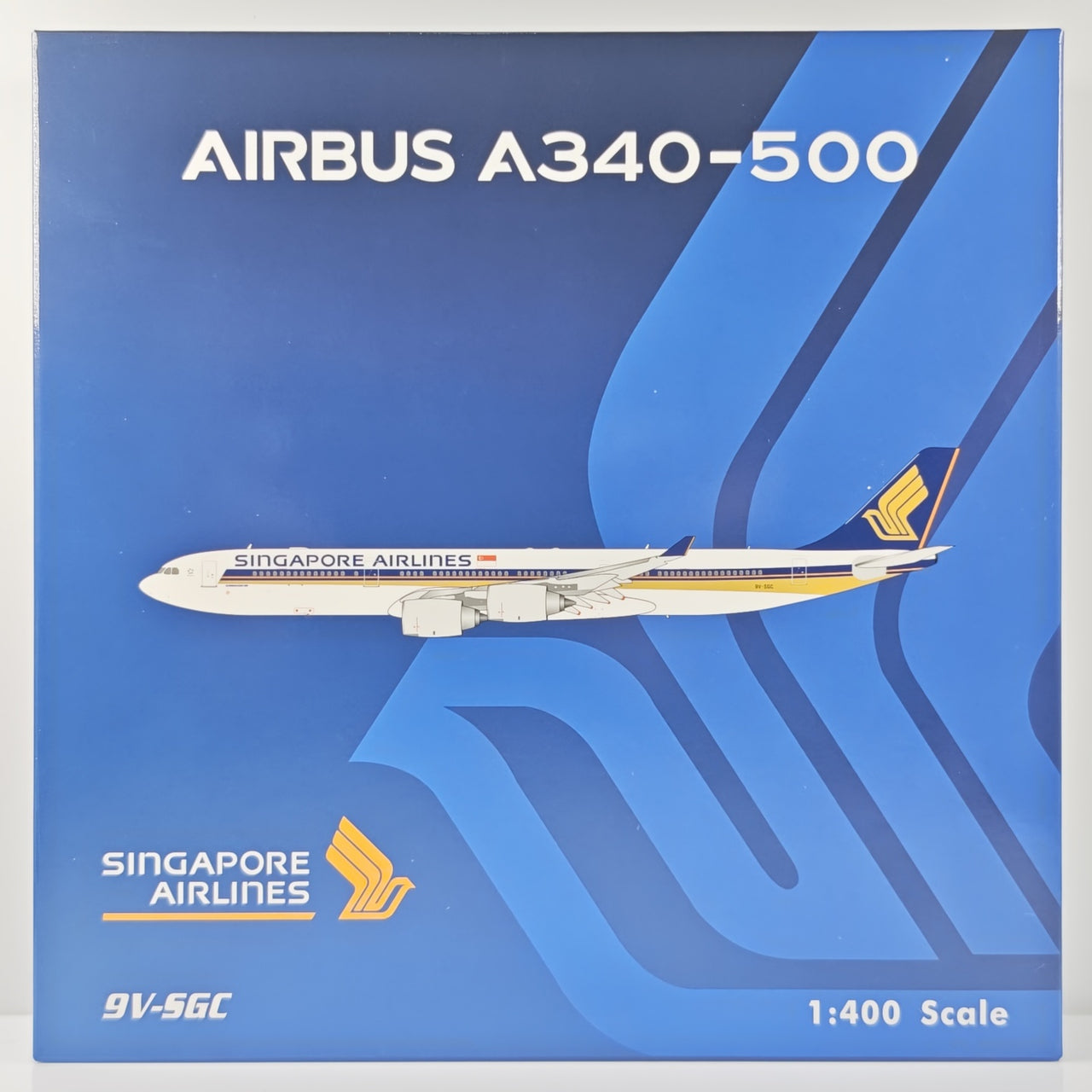 Singapore Airlines Airbus A340-500 9V-SGC Airplane Model 1/400 Scale