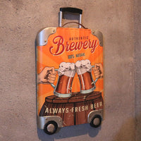 Thumbnail for American Country Retro Iron Three-Dimensional Suitcase Decorative Wall Hanging