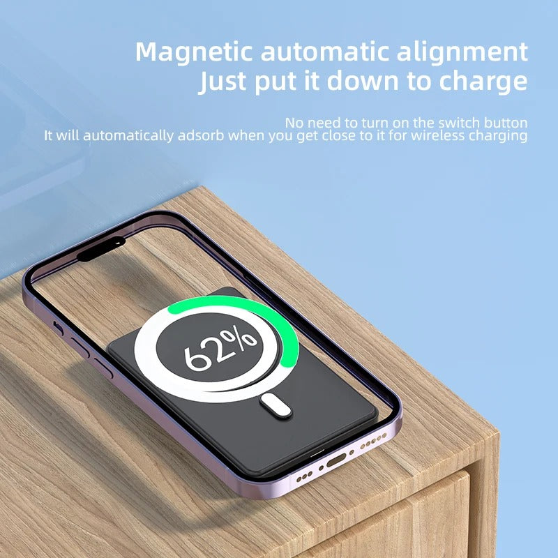 5000mAh 15W Magnetic Wireless Power Bank for Magsafe