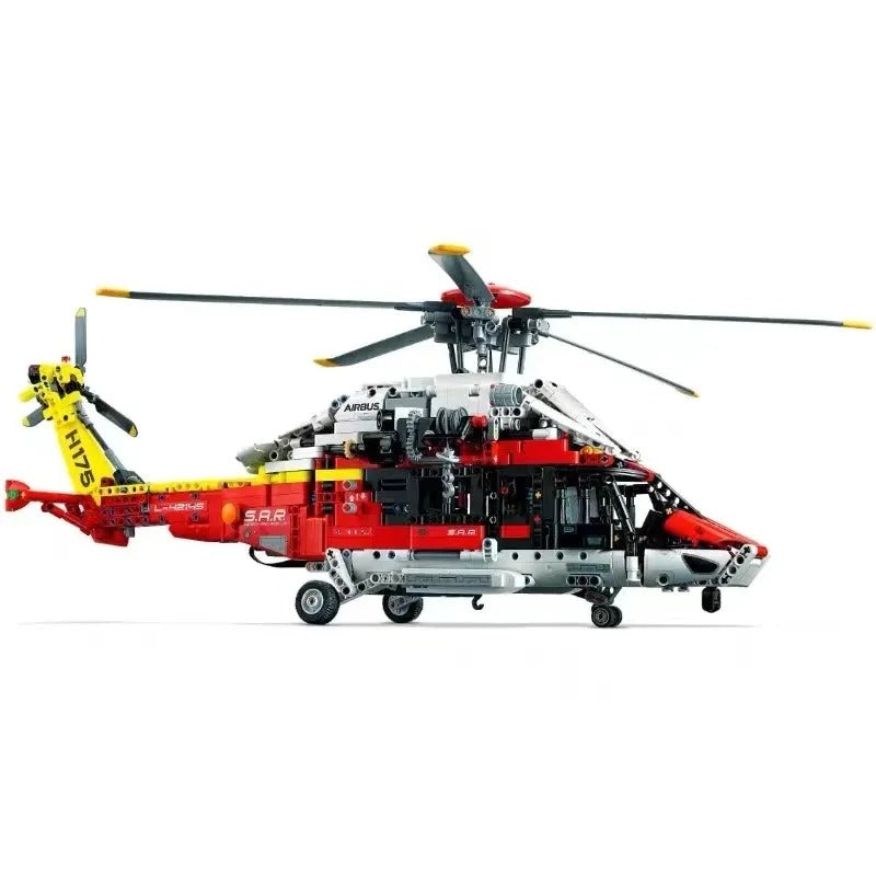 42145 Technical Airbus H175 Rescue Helicopter Building Set (Motorised Spinning Rotors)