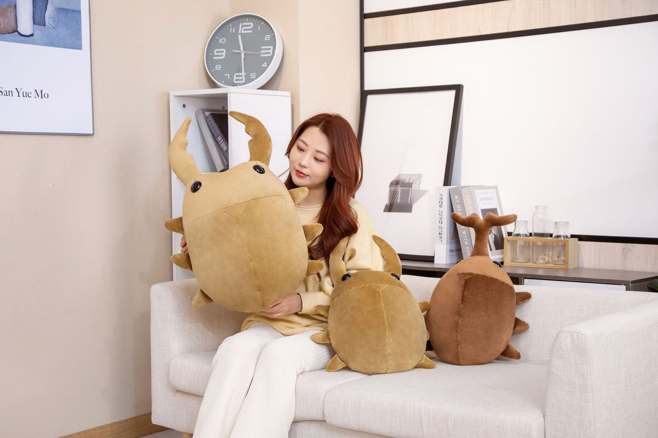 50cm/60cm Creative Simulation Insect Plush Toys Stuffed Cartoon Dolls Beetle Pillow