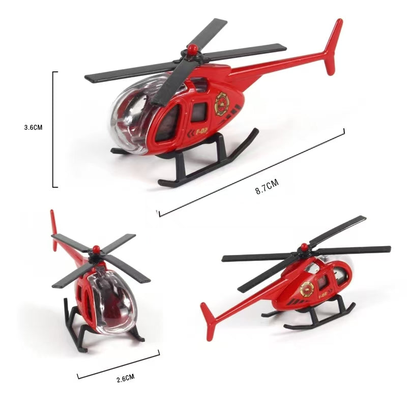 Mini Alloy Helicopter Model Toys Collection Model