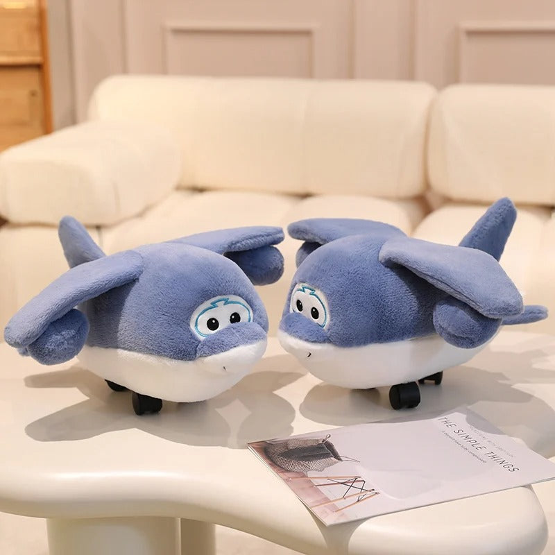 Large Airplane Plush Toy With Wheels