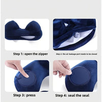 Thumbnail for Inflatable U-Shaped Double Hump Neck Pillow: Portable for Outdoor Travel