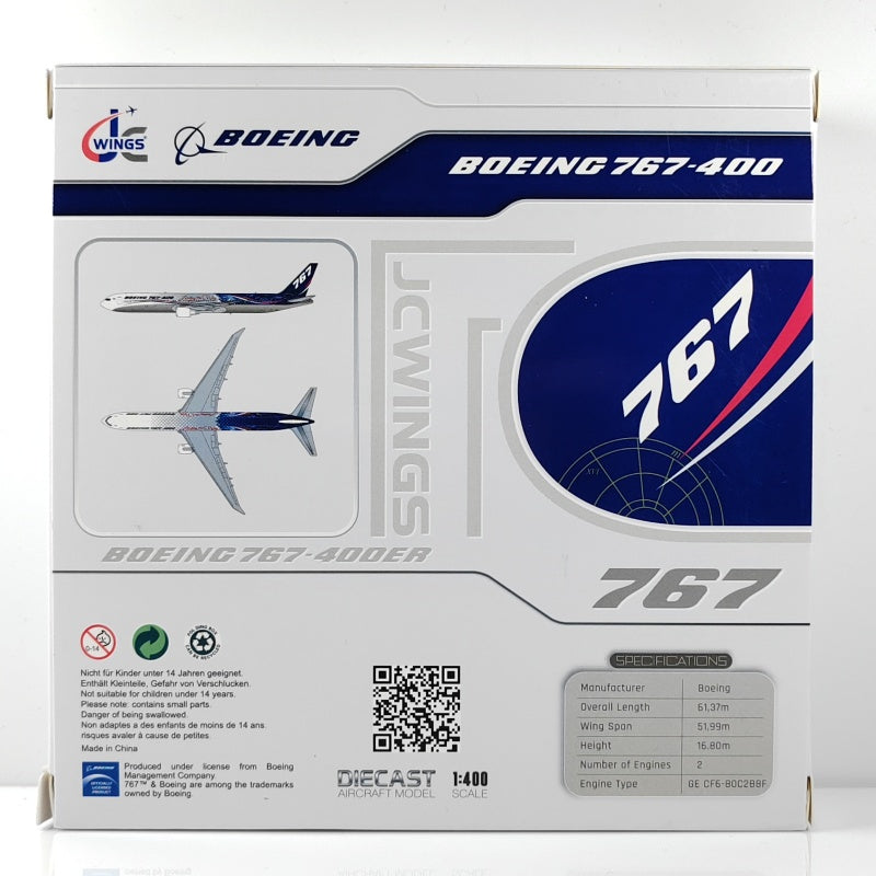Boeing Original B767-400ER N76400 Airplane Model (1:400 Scale)