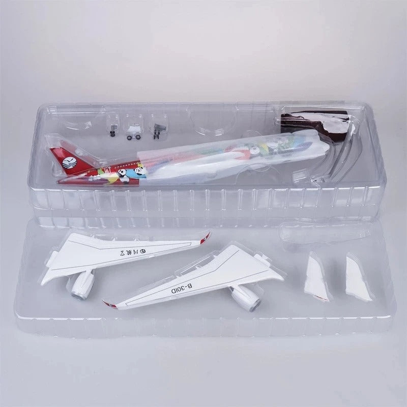 Sichuan Panda Airbus A350 Airplane Model (1/142 Scale)