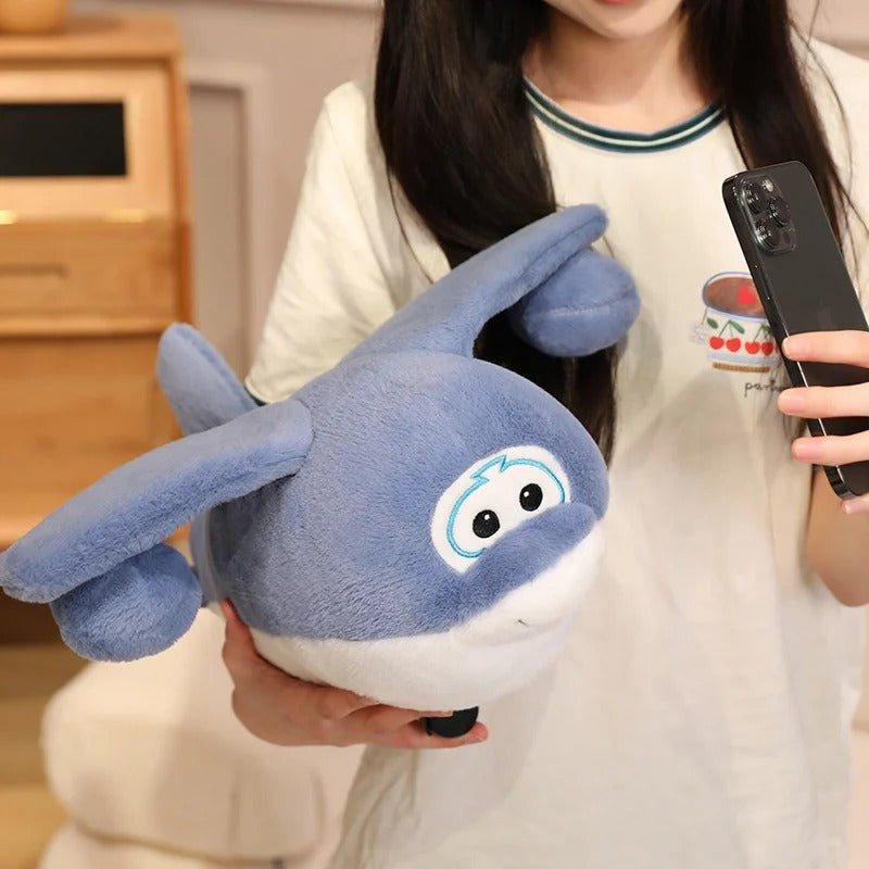 Large Airplane Plush Toy With Wheels