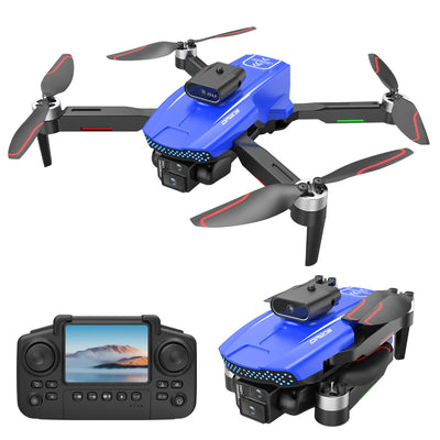 Side view of LF672 Brushless Drone: 4K Dual Camera, Optical Flow & Screen-Controlled Aerial Quadcopter aviation RC model in d.
