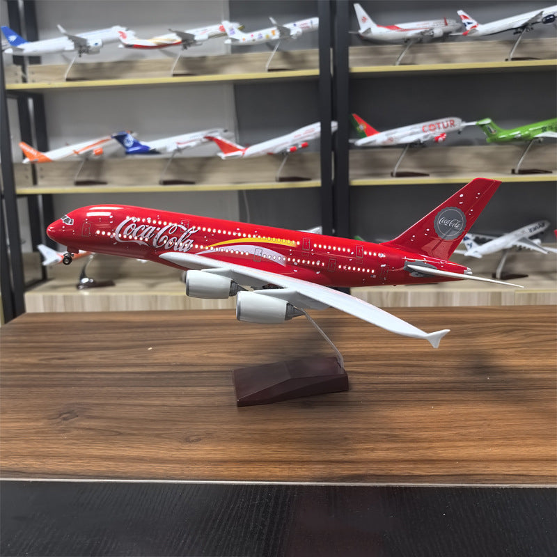 Coc Cola  Airbus A380 Airplane Model (1/160 Scale)