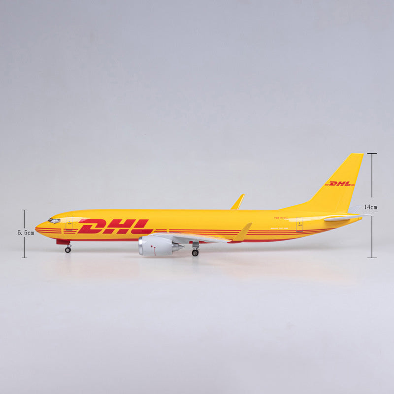 DHL Cargo Express Airline Boeing 737-800 Airplane Model (1/84 Scale - 47CM) - view 3