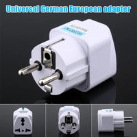 Thumbnail for Universal US/UK/AU to EU Travel Power Adapter