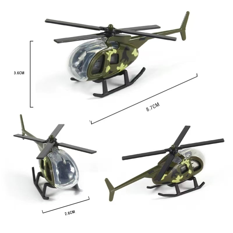 Mini Alloy Helicopter Model Toys Collection Model