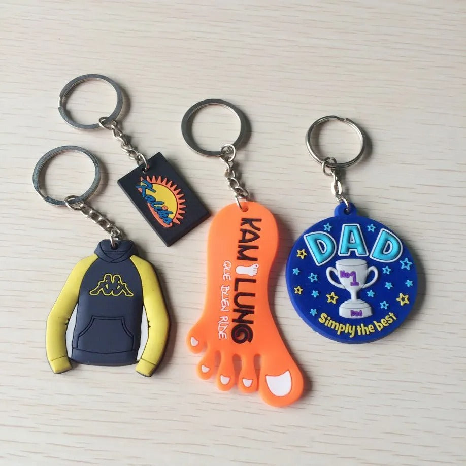 Custom PVC Rubber Keychains: Personalized Key Rings for Business Advertising & Promotional Events