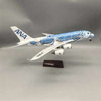 Thumbnail for Air Japan ANA Blue Sea Turtle Airbus A380 Airplane Model (1/160 Scale)