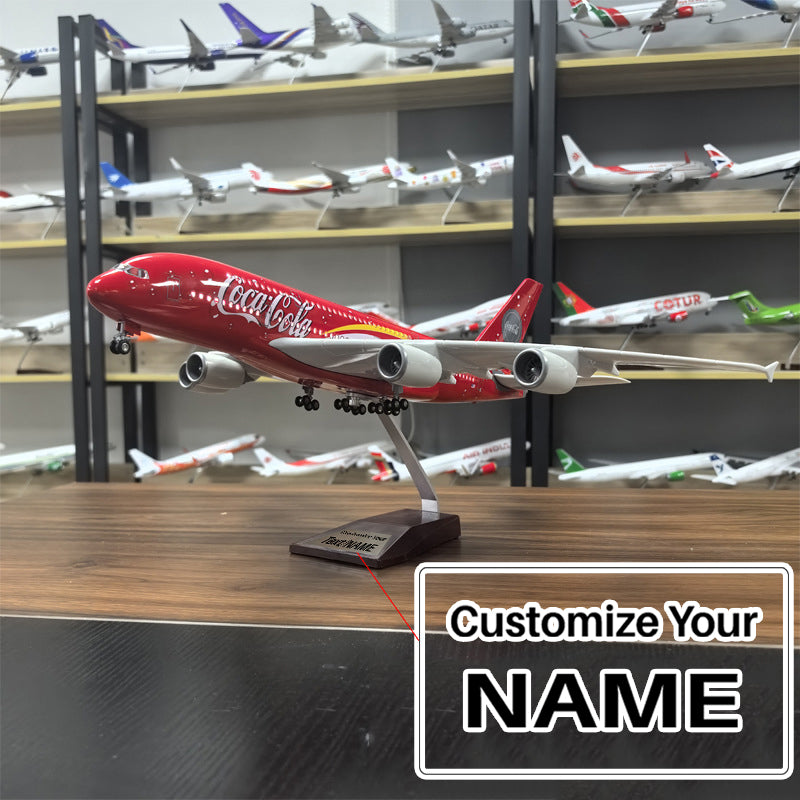 Coc Cola  Airbus A380 Airplane Model (1/160 Scale)