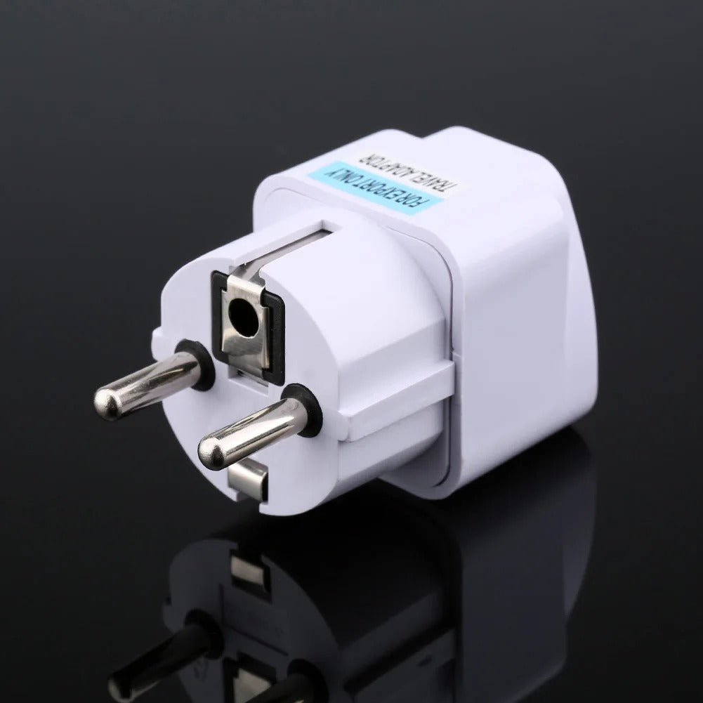 Universal US/UK/AU to EU Travel Power Adapter