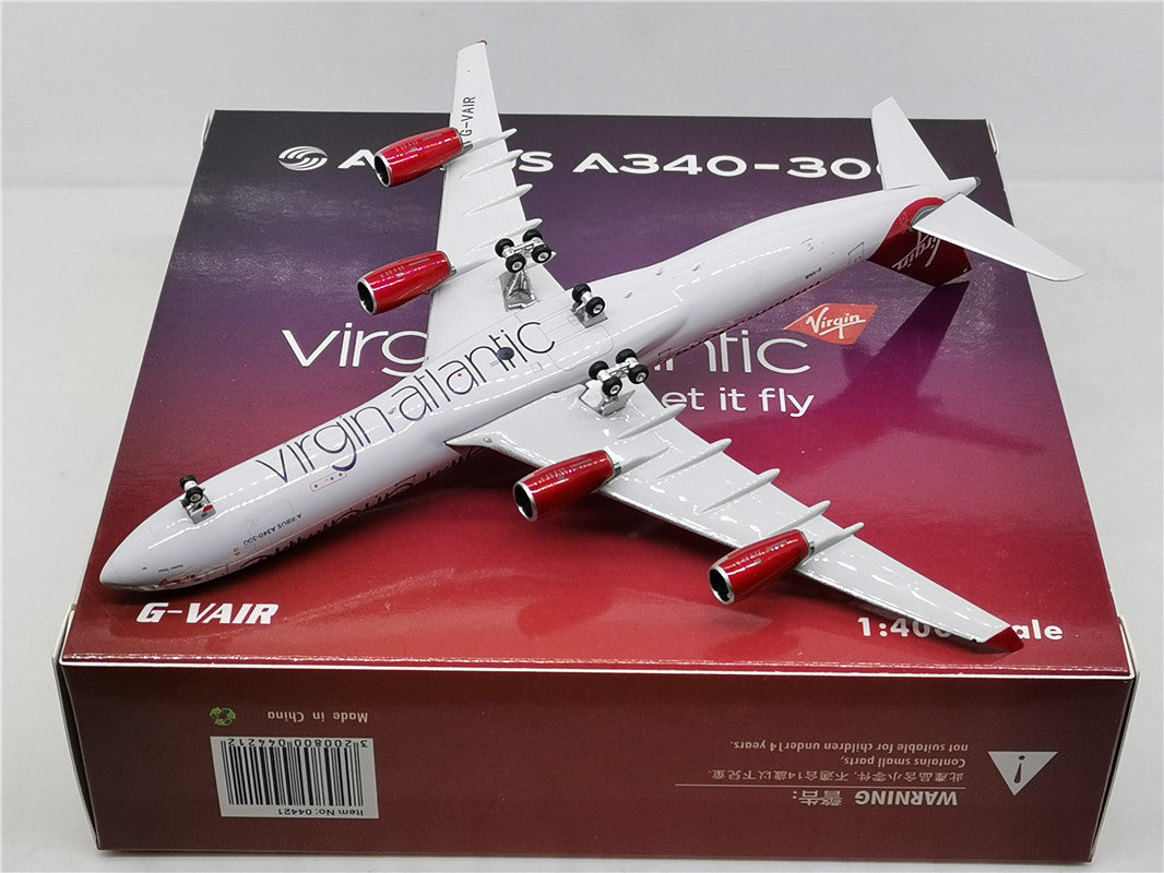 Virgin Atlantic Airways Airbus A340-300 G-VAIR Airplane Model 1/400 Scale
