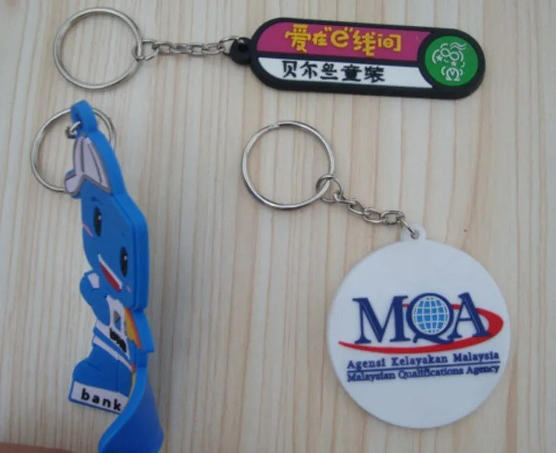 Custom PVC Rubber Keychains: Personalized Key Rings for Business Advertising & Promotional Events