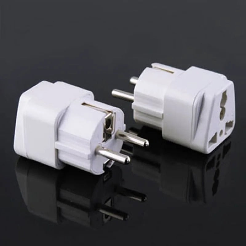 Universal US/UK/AU to EU Travel Power Adapter