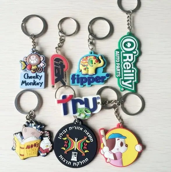 Custom PVC Rubber Keychains: Personalized Key Rings for Business Advertising & Promotional Events