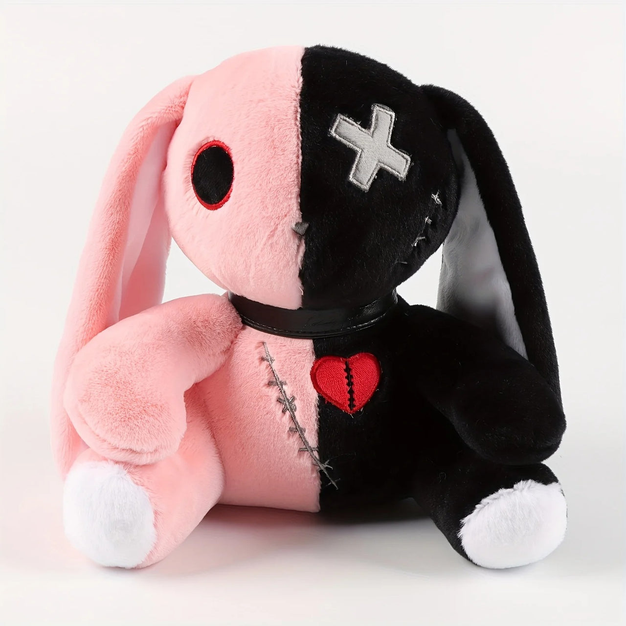 Two-color Spooky Gothic Bunny Plush/Stuffed Toys, Cute Horror Bunny Doll