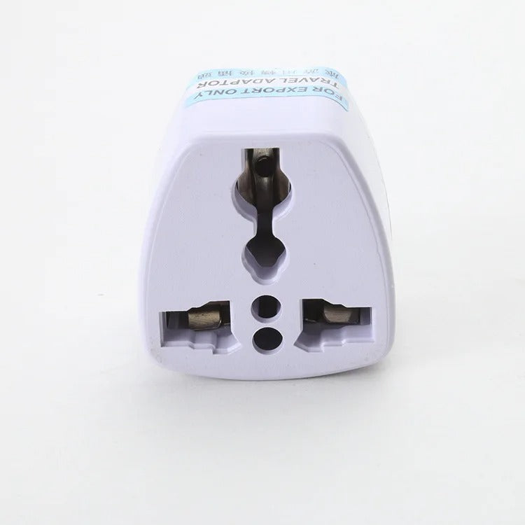 Universal US/UK/AU-to-EU Travel Power Adapter (2 Round Pin Socket)