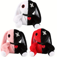 Thumbnail for Two-color Spooky Gothic Bunny Plush/Stuffed Toys, Cute Horror Bunny Doll