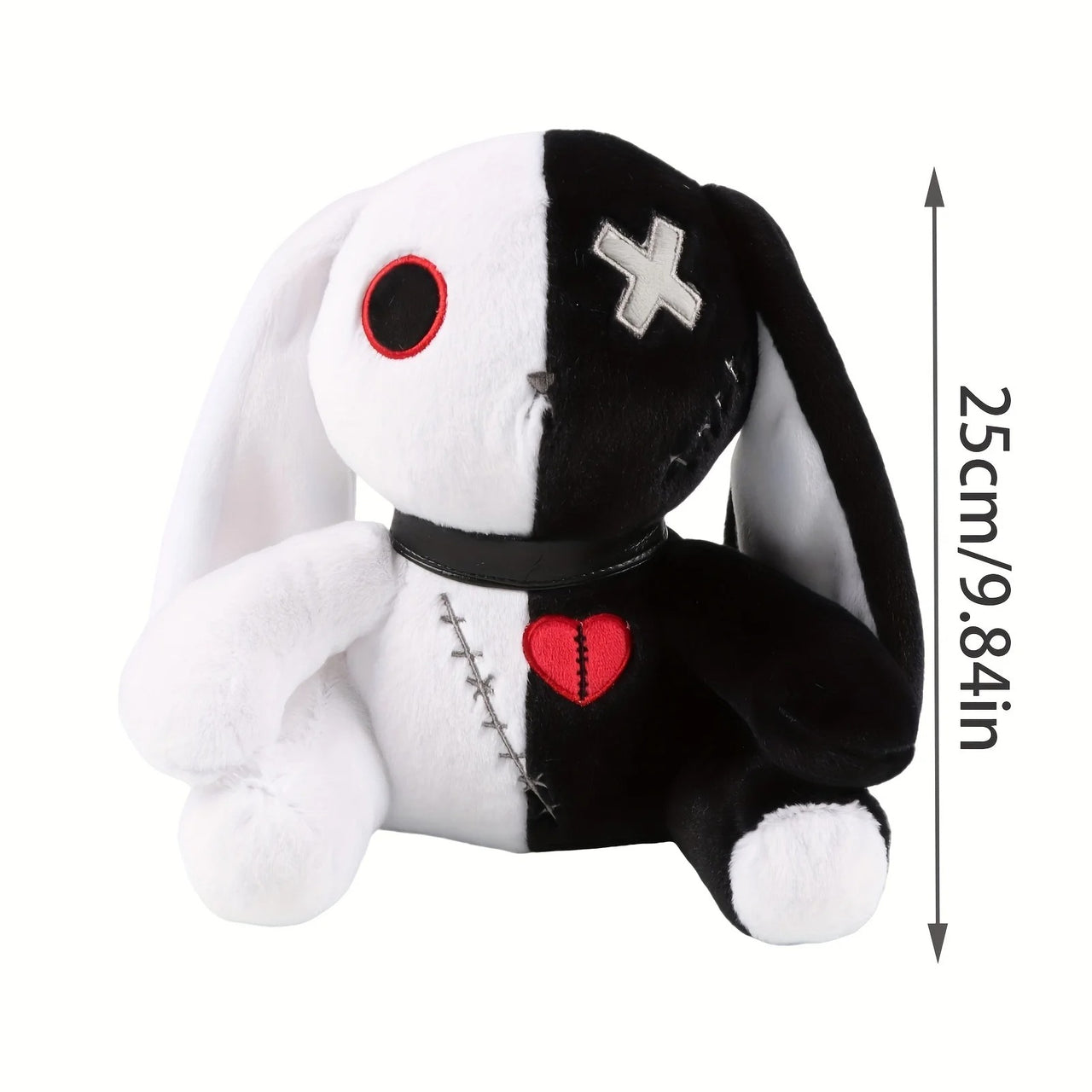 Two-color Spooky Gothic Bunny Plush/Stuffed Toys, Cute Horror Bunny Doll