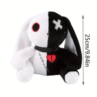 Thumbnail for Two-color Spooky Gothic Bunny Plush/Stuffed Toys, Cute Horror Bunny Doll