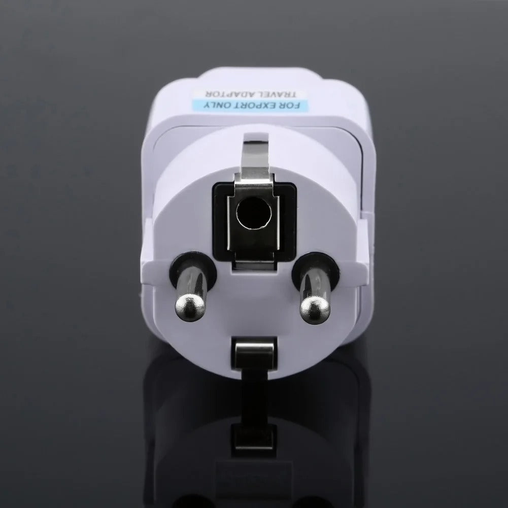 Universal US/UK/AU to EU Travel Power Adapter