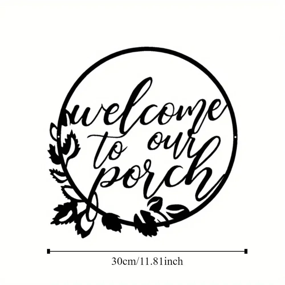 Welcome To Wall Sculpture 30x30CM