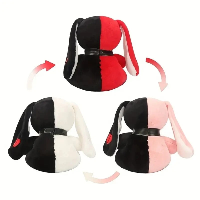Two-color Spooky Gothic Bunny Plush/Stuffed Toys, Cute Horror Bunny Doll
