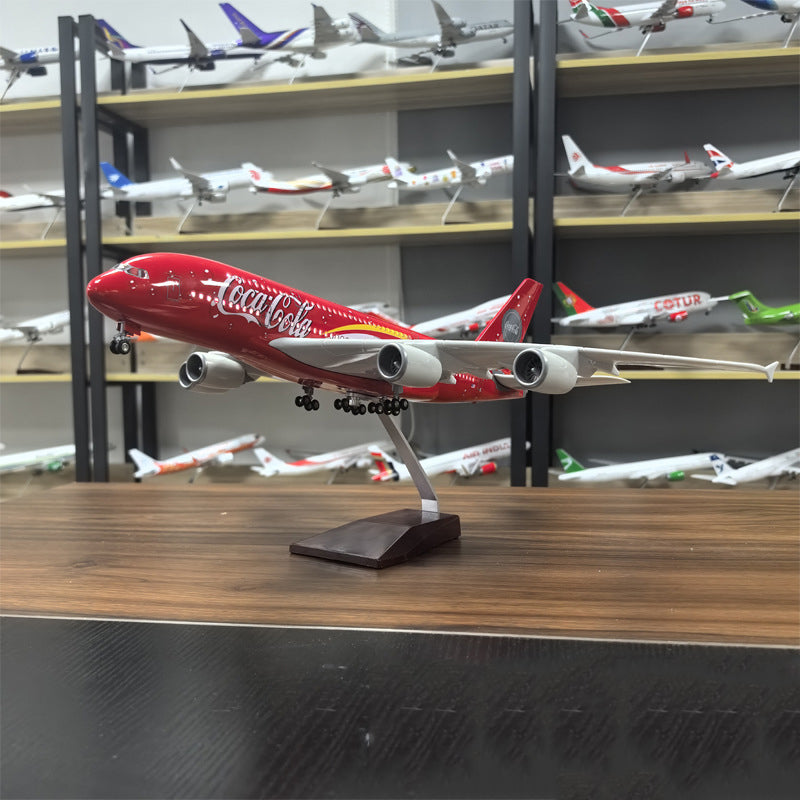 Coc Cola  Airbus A380 Airplane Model (1/160 Scale)