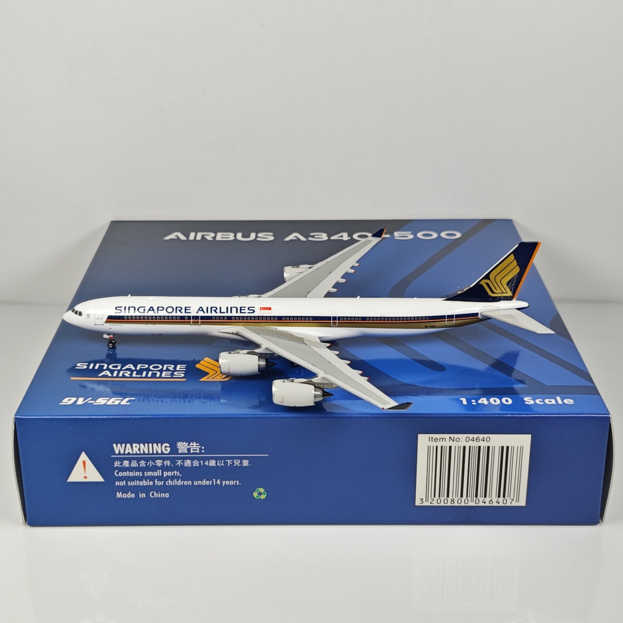Singapore Airlines Airbus A340-500 9V-SGC Airplane Model 1/400 Scale