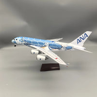 Thumbnail for Air Japan ANA Blue Sea Turtle Airbus A380 Airplane Model (1/160 Scale)
