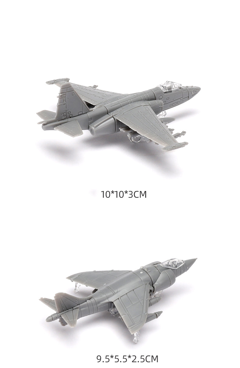 Airplane Assembly Model Puzzle Building Mini Plastic Military Random color Model