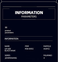 Thumbnail for 692PCS Military UH-60L Black Hawk Medical Rescue Helicopter Building Blocks With Mini Dolls