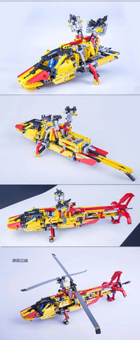 Thumbnail for High-Tech Technical Rescue Helicopter/Aircraft Building Set