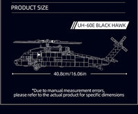 Thumbnail for 692PCS Military UH-60L Black Hawk Medical Rescue Helicopter Building Blocks With Mini Dolls