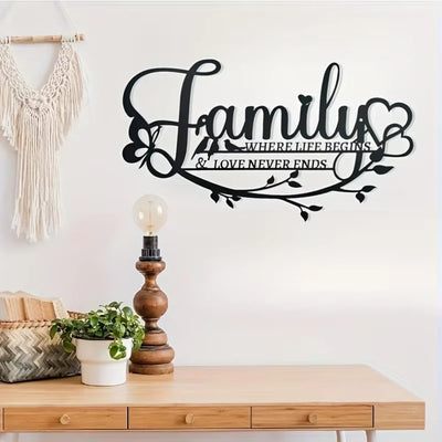 Love Never Ends Modern Metal Sign/Wall Sculpture 38x21.5CM aviation design on premium decorative material hanging wall decora.