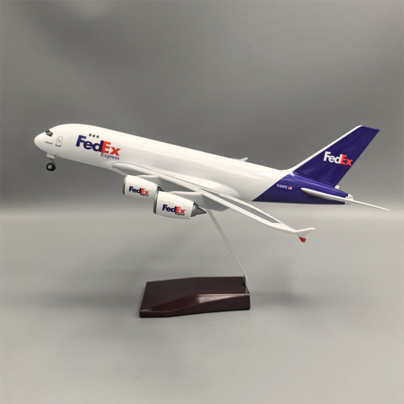 FedEx Cargo Aircraft Airlines Airbus A380 Airplane Model (1/160 Scale)