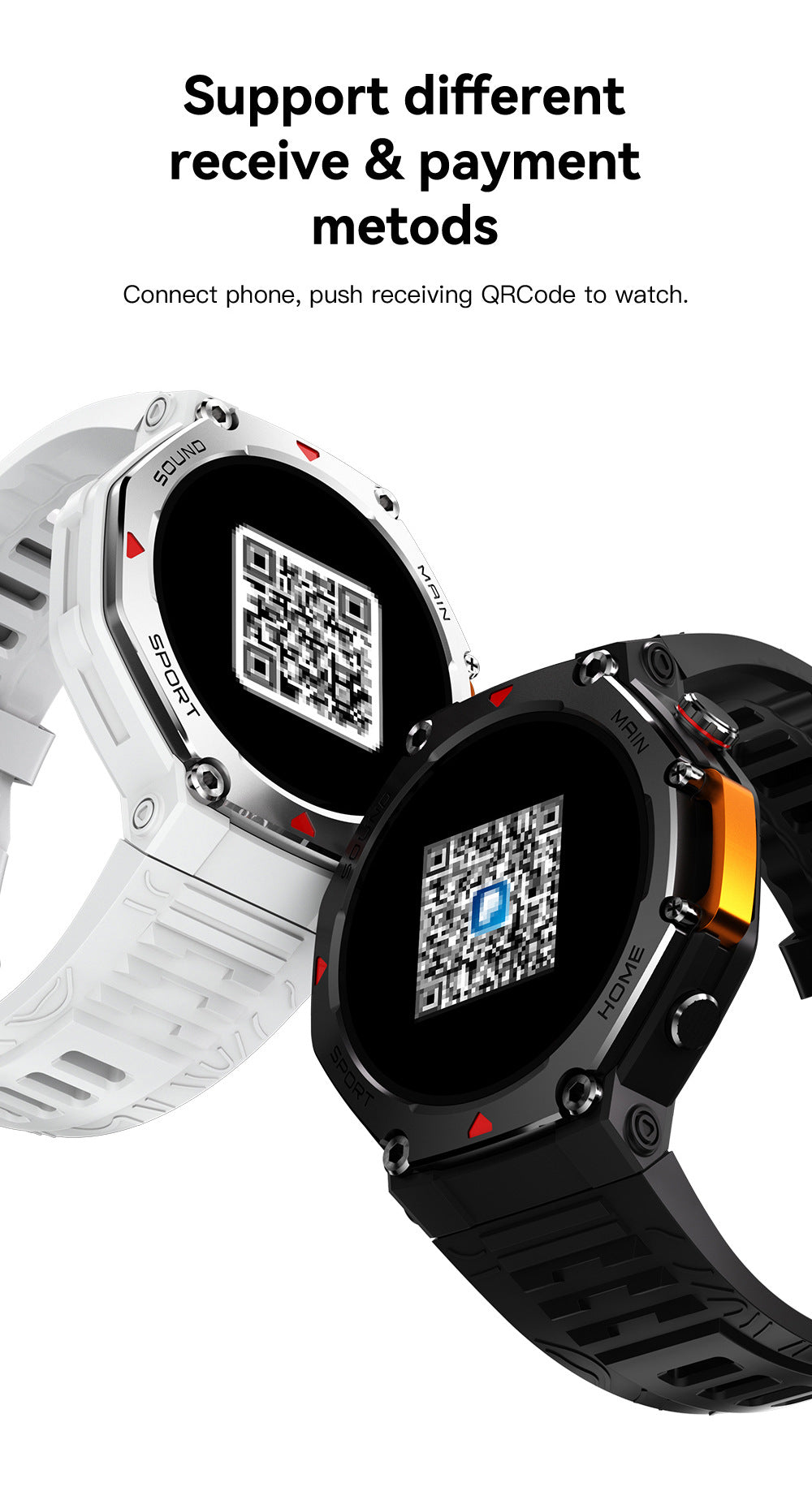 Rugged Military Smartwatch: Men's Outdoor Sports Watch with GPS Tracking, 5ATM Waterproof & HD Bluetooth Calls