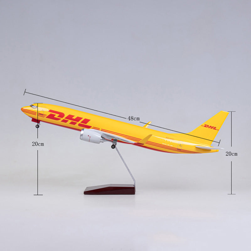 DHL Cargo Express Airline Boeing 737-800 Airplane Model (1/84 Scale - 47CM) - view 4