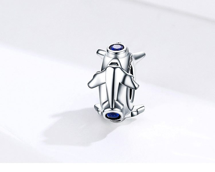 925 Silver Aircraft loop Bracelet