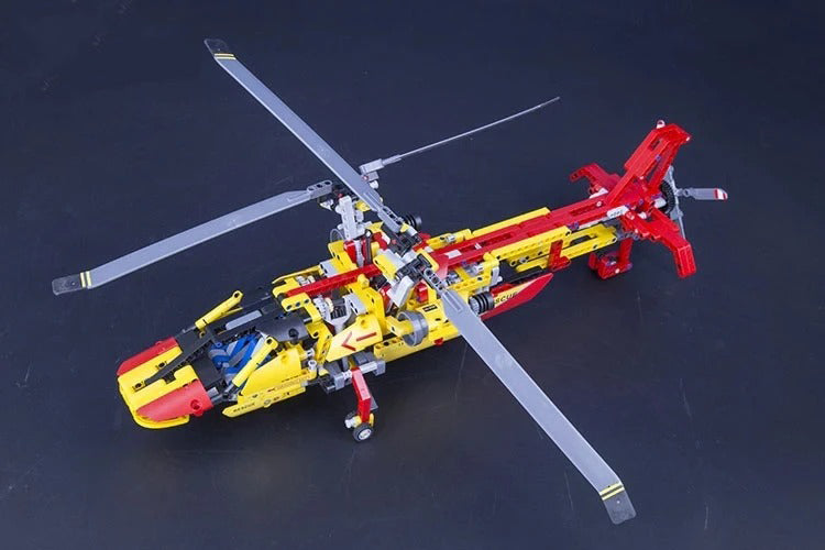 High-Tech Technical Rescue Helicopter/Aircraft Building Set