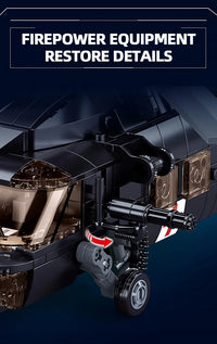 Thumbnail for 692PCS Military UH-60L Black Hawk Medical Rescue Helicopter Building Blocks With Mini Dolls