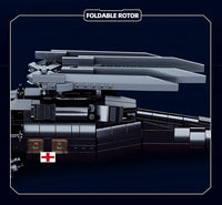 Thumbnail for 692PCS Military UH-60L Black Hawk Medical Rescue Helicopter Building Blocks With Mini Dolls